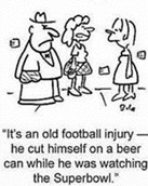 Football injury cartoon