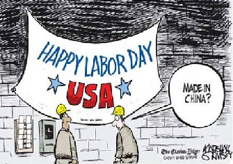 Labor day cartoon